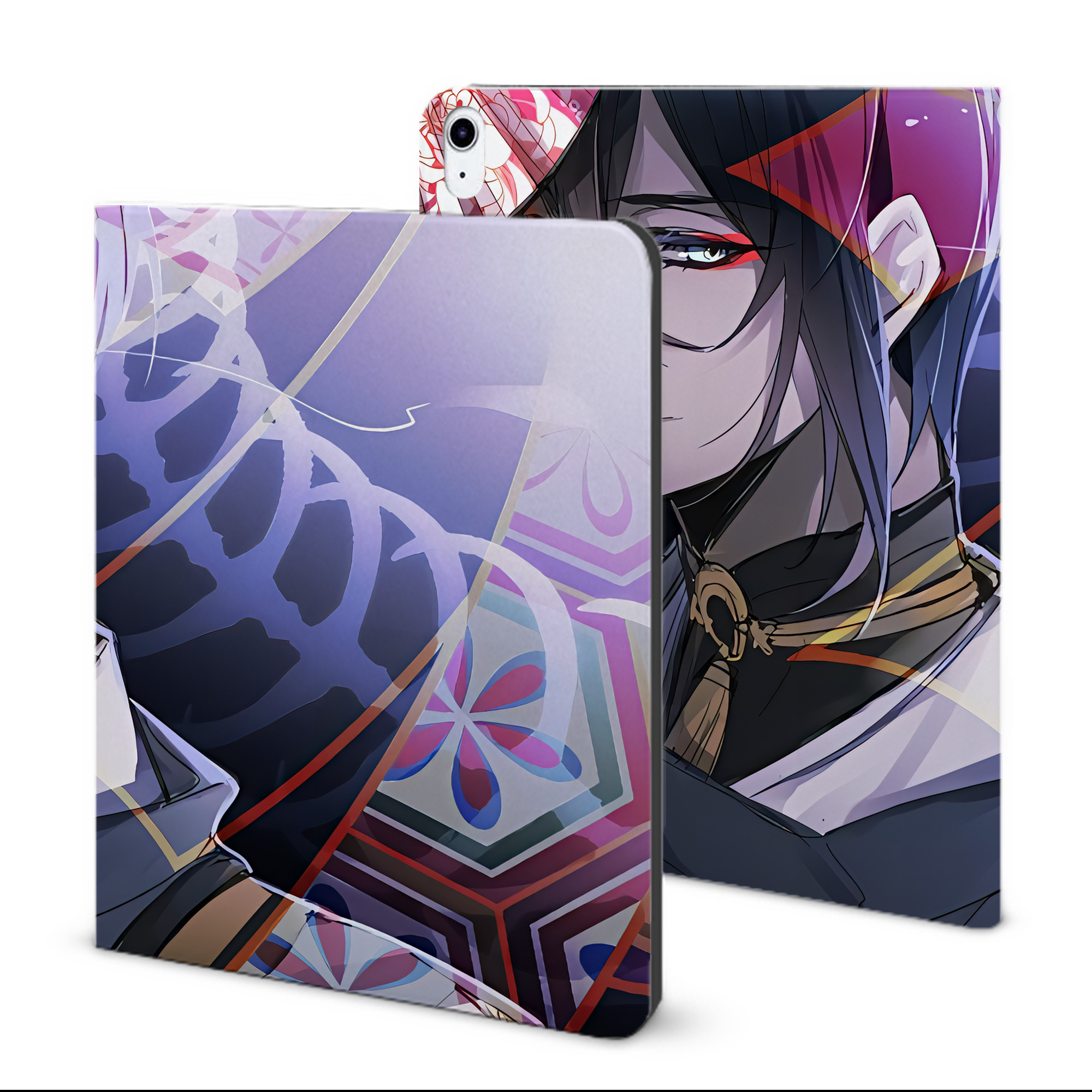 （画像用） 刀剣乱舞 Touken Ranbu IPad ケース ブック型 PUレザー TPU 耐衝撃 軽量 薄型 ペン収納なし 全面保護 IPad 各モデル対応